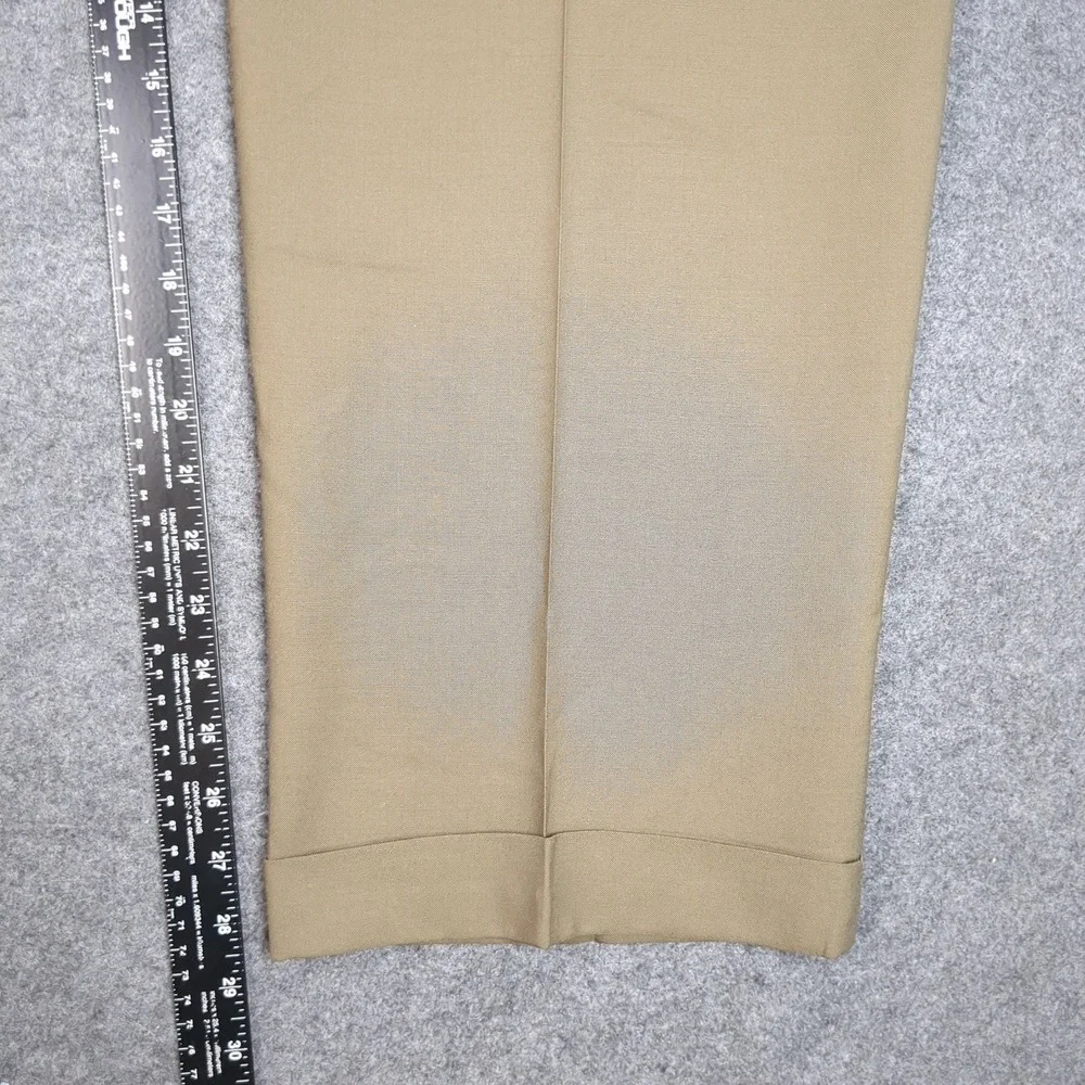Ralph Lauren Mens Total Comfort 100% Wool Pleated Cuffed Dress Pants 42S